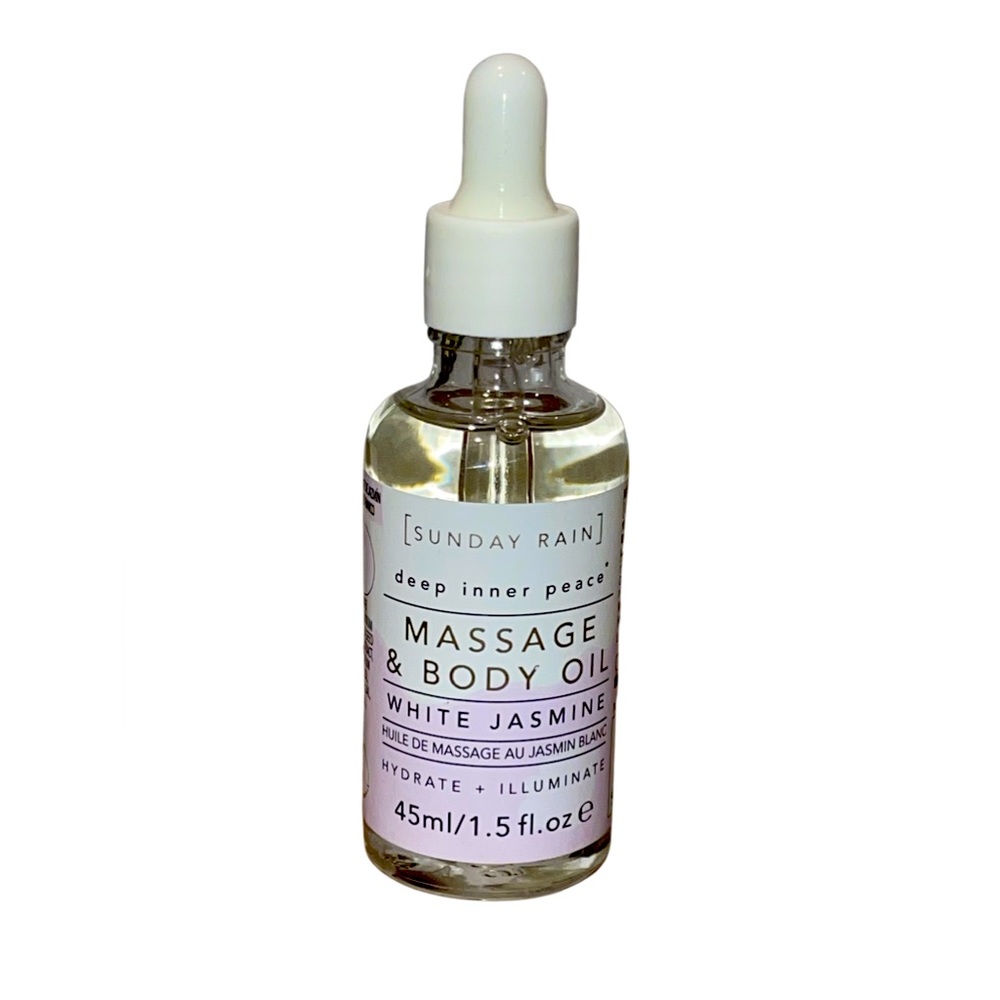 SUNDAY RAIN - Massage & Body Oil 1.5 FL Oz. - NEW